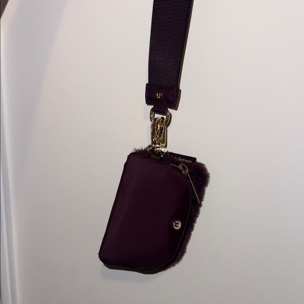 Lululemon Plush Fleece Dual Pouch Wristlet